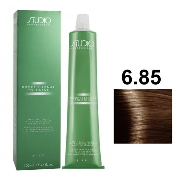 KAPOUS Studio S 6.85 темный коричнево-махагоновый блонд 100 мл