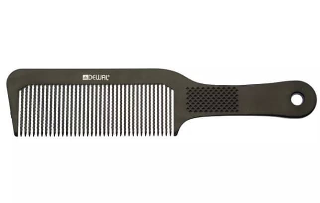 Dewal Расческа BARBER STYLE для стрижки под машинку, черная 22 см