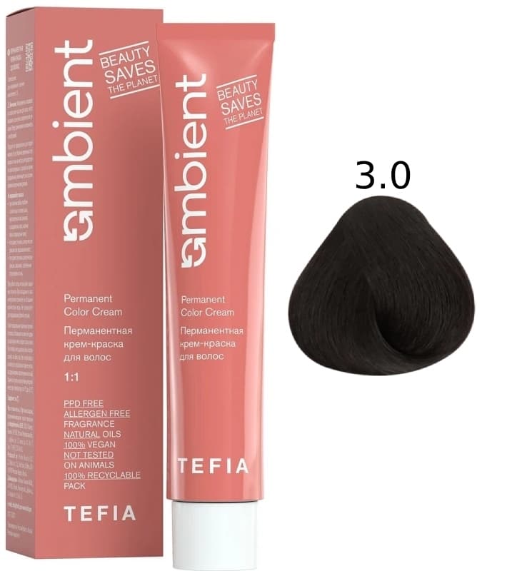 TEFIA AMBIENT 3.0 Темный брюнет натуральный 60 мл