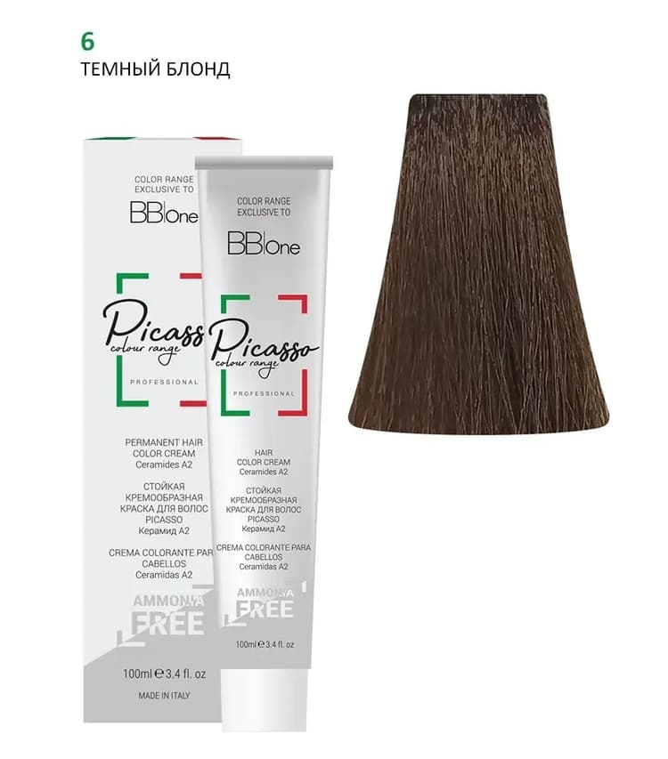 PICASSO  6 Natural Dark Blond Крем-краска безаммиачная
