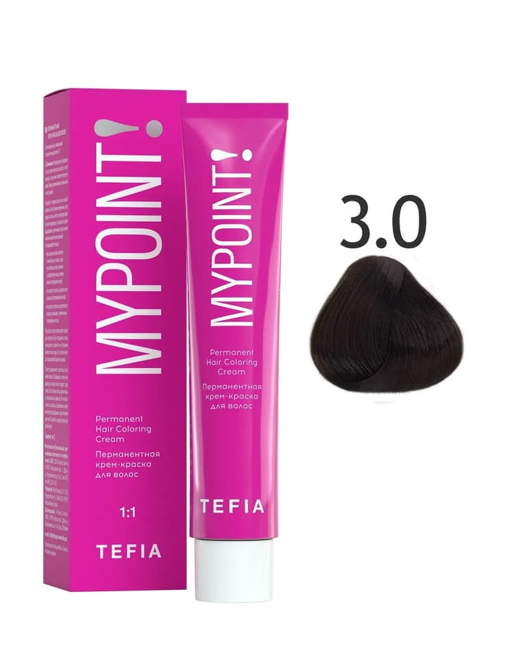 TEFIA MYPOINT 3.0 темный брюнет натуральный 60мл
