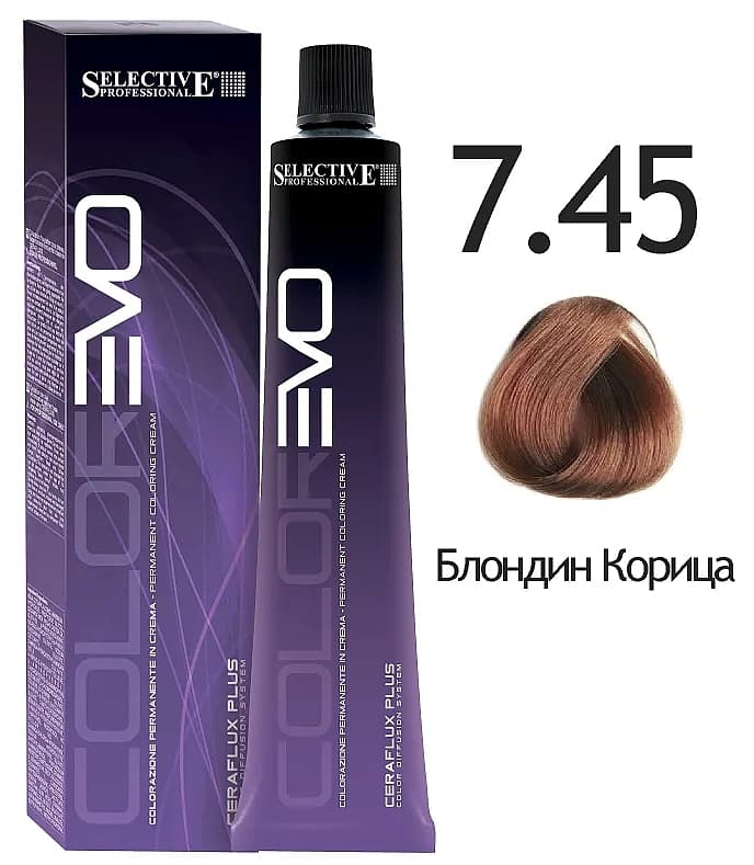 SELECTIVE Colorevo 7.45 Блондин Корица