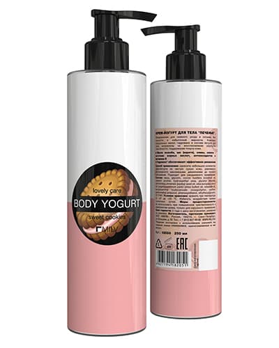 MILV Крем-йогурт двухцветный "ПЕЧЕНЬЕ". 250 мл 