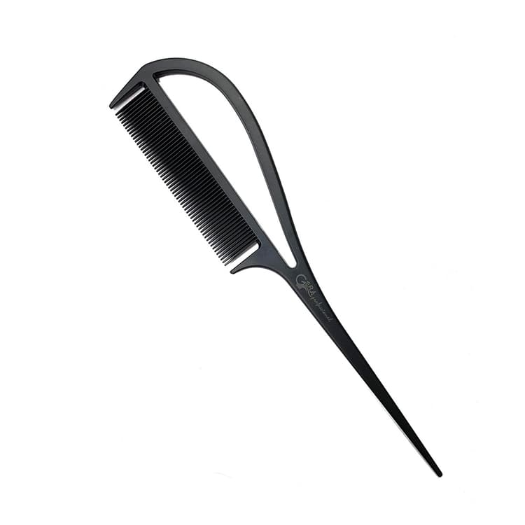 Gera Professional Расческа для начеса "Дельфин", цвет черный