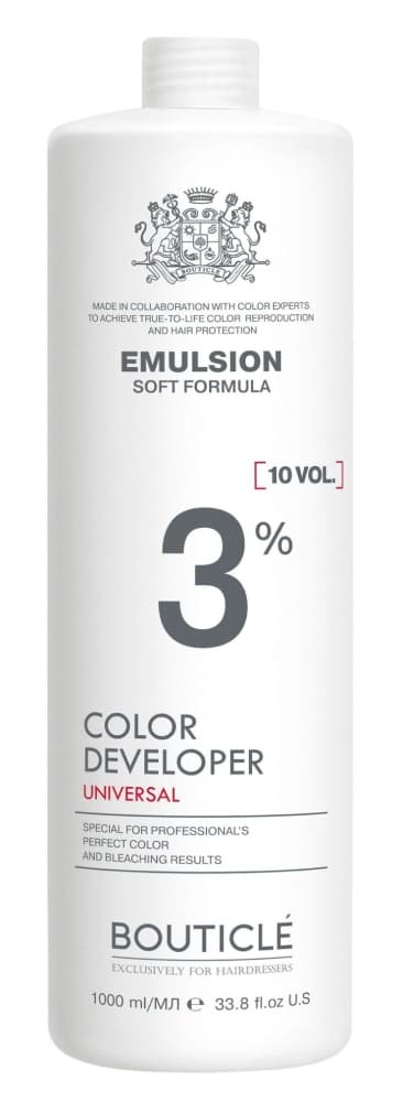Bouticle Окисляющая эмульсия 3% "Color developer 10 vol" 1000 мл