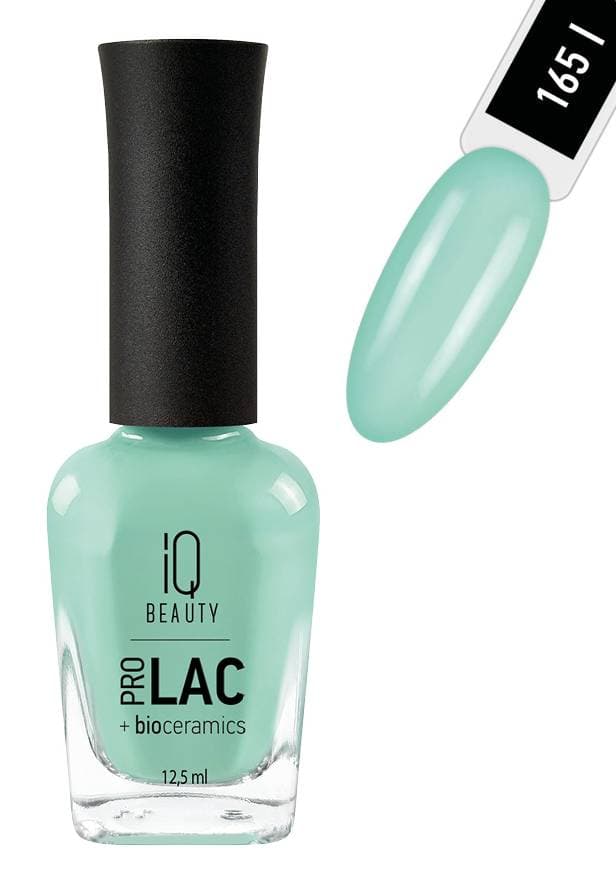 IQ BEAUTY PROLAC Лак для ногтей укрепляющий с биокерамикой 12.5 мл №165 THAW Gentle Sky