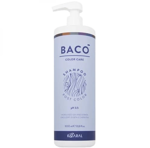 KAARAL Baco Post Color Шампунь-стабилизатор цвета для волос Ph 3.5 1000 мл 
