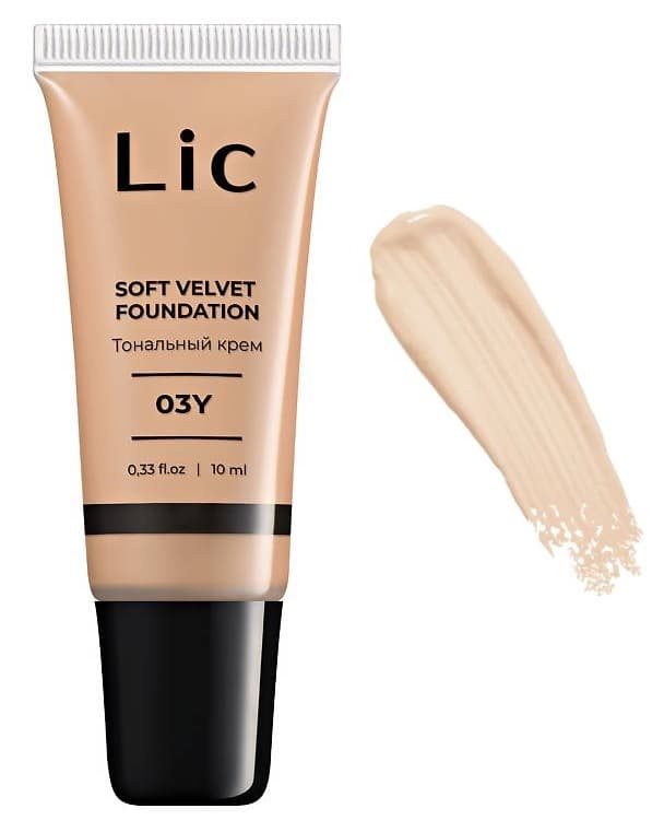LIC Крем тональный Soft Velvet Мини-версия (03Y) 10 мл