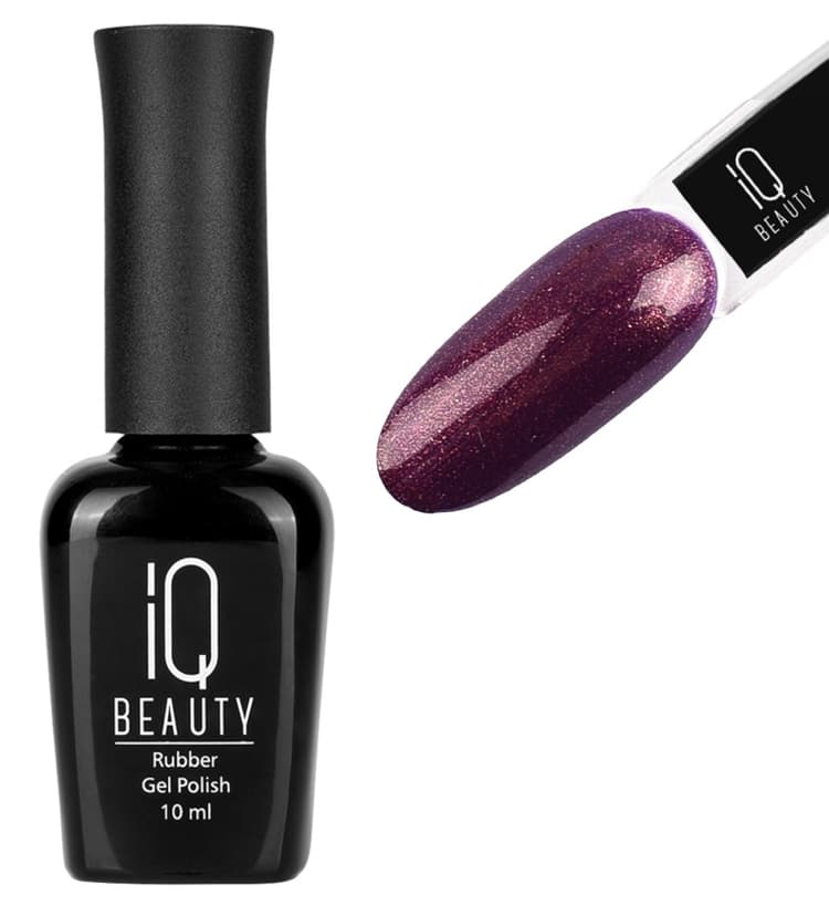 IQ BEAUTY Каучуковый гель-лак с кальцием №167 10 мл. Dark princess