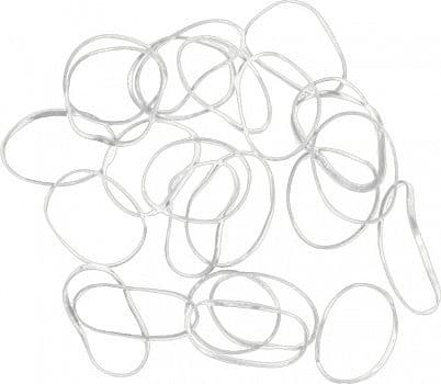 Резинки силиконовые малые белые 100шт/уп.