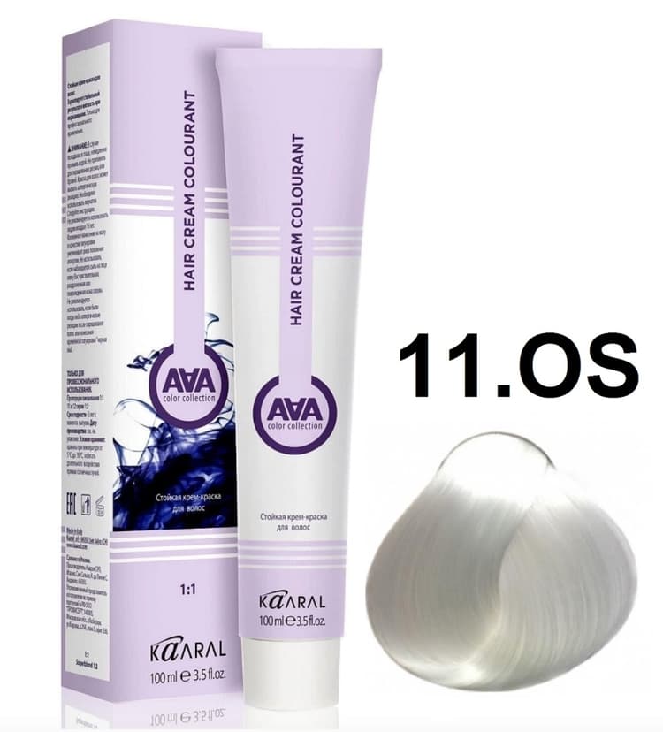 KAARAL AAA Hair crem colorant 11.OS экстра белый 100мл