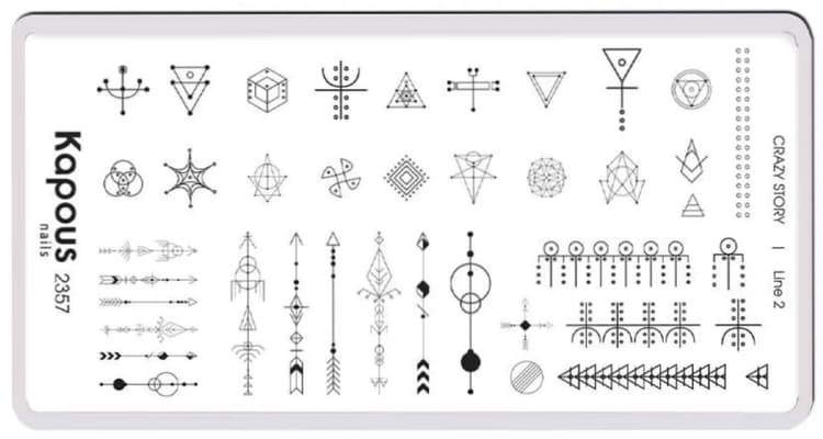 Kapous Nails Пластина для стемпинга "Crazy story" Line 2