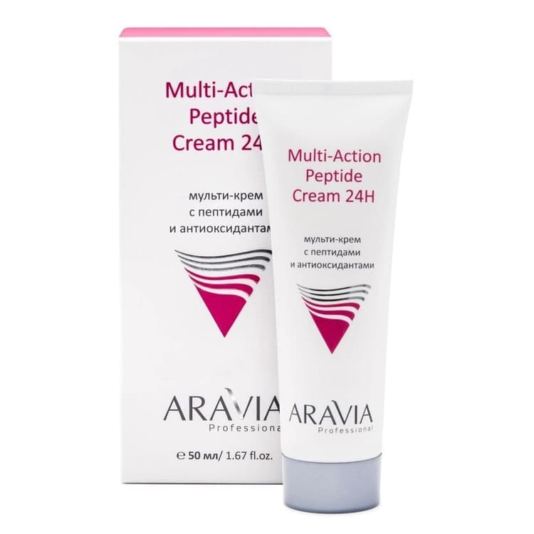 Aravia Мульти-крем с пептидами и антиоксидантным комплексом Multi-Action Peptide Cream, 50 мл 