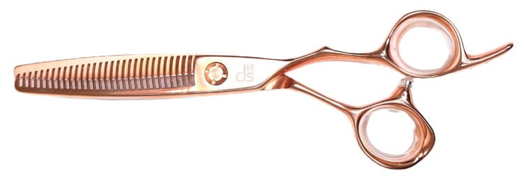 DS Ножницы филировочные 6030FDT 6.0, 30 зубцов с золотистым покрытием