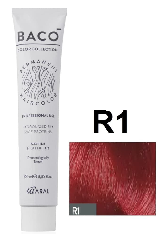 Kaaral Baco Color Перманентный краситель R1 красный корректор