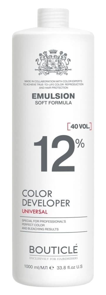 Bouticle Окисляющая эмульсия 12% "Color developer 40 vol" 1000 мл