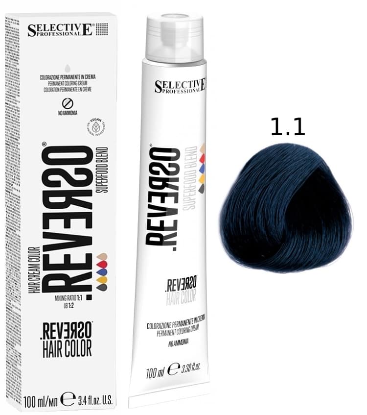 SELECTIVE Reverso Hair Color 1.1 Черно-синий