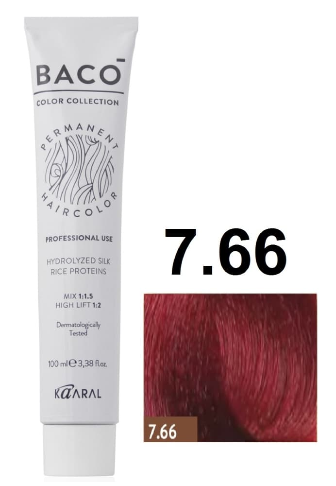 KAARAL Baco color  7.66 интенсивный красный блондин 100 мл