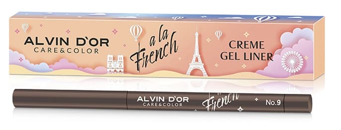 Alvin D'or A LA FRENCH Карандаш для глаз Creme gel liner (тон 09 coffee (коричневый))