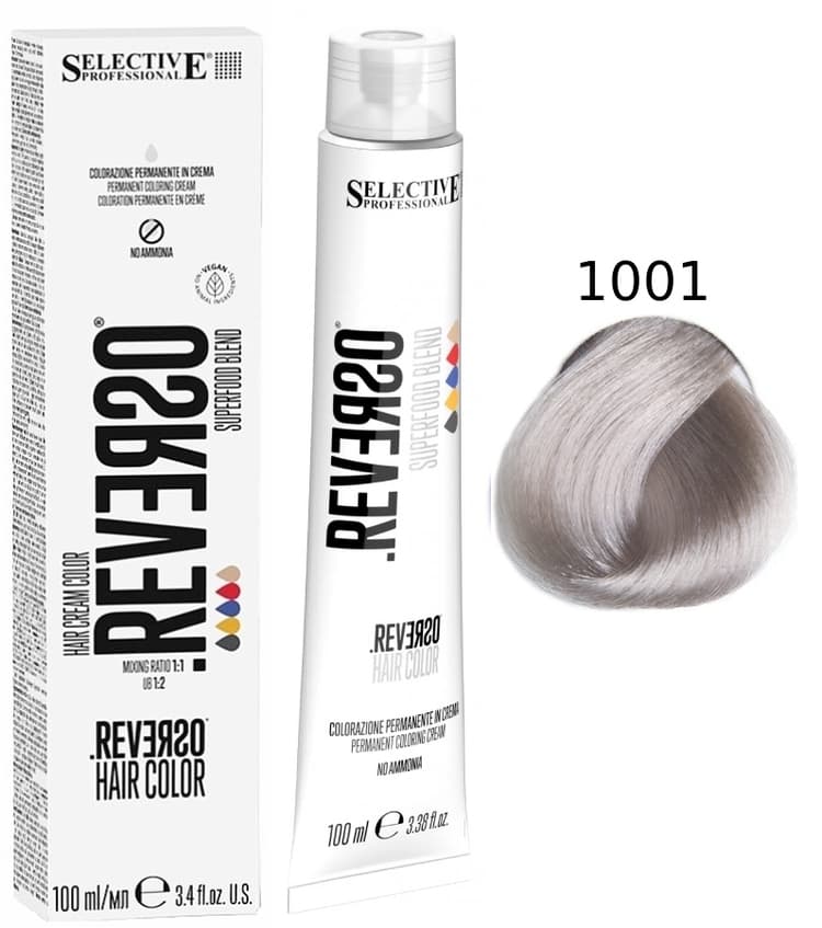 SELECTIVE Reverso Hair Color 1001 Блондин ультра пепельный