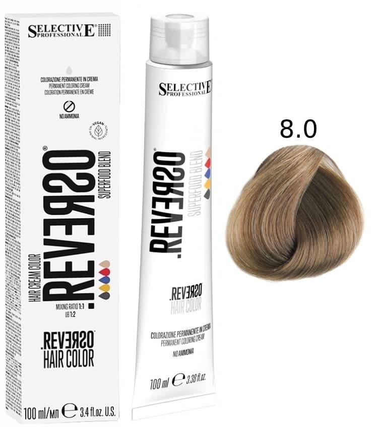 SELECTIVE Reverso Hair Color 8.0 Светлый блондин