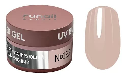 Runail Expert Гель моделирующий UV BUILDER GEL №123, 15г банка "Лаконичность" 
