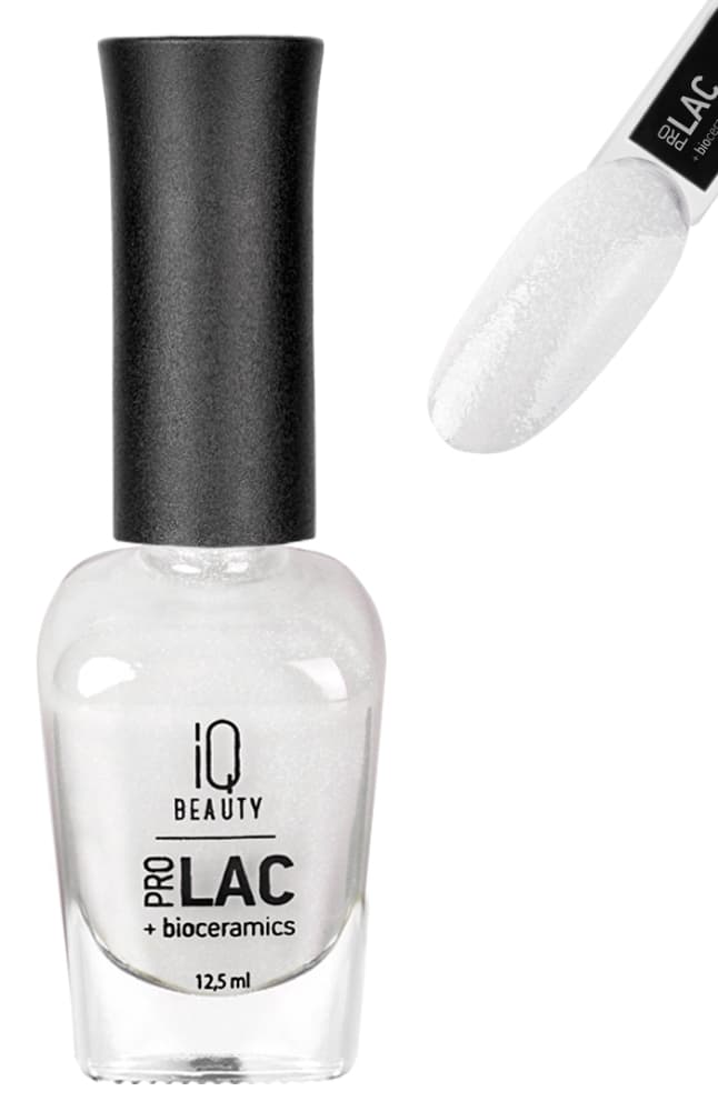 IQ BEAUTY PROLAC Лак для ногтей укрепляющий с биокерамикой 12.5 мл № 087 Fluffy dawn