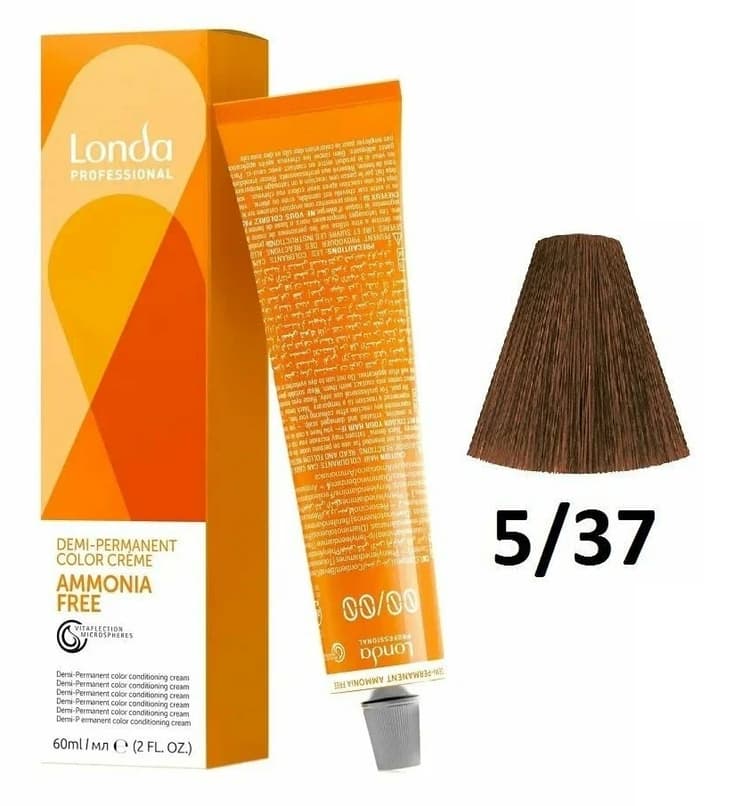 LondaТон Ammonia-Free 5/37 светлый шатен золотисто-коричневый 