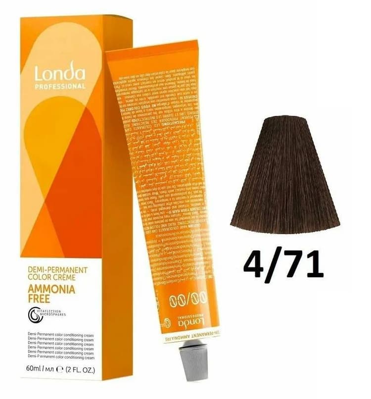 LondaТон Ammonia-Free 4/71 шатен коричнево-пепельный 