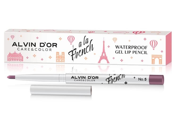Alvin D'or A LA FRENCH Карандаш для губ Waterproof gel lip pencil 05 