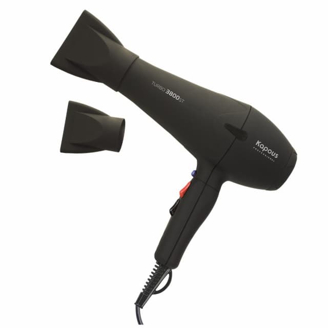 Kapous Профессиональный фен для укладки волос Turbo 3800ST цвет черный