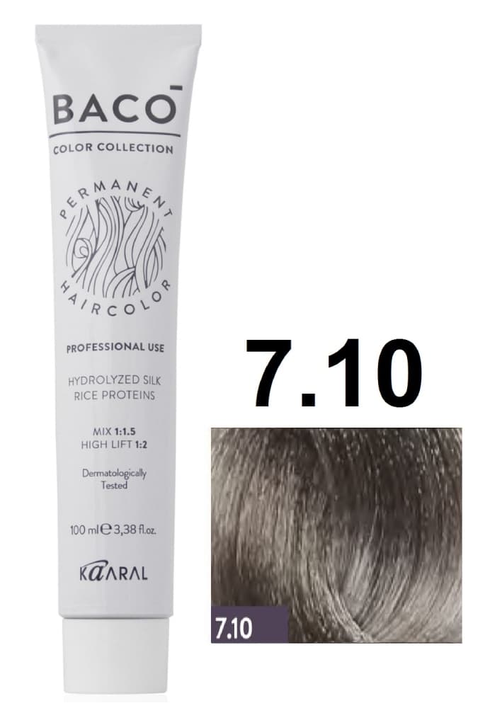 KAARAL Baco color 7.10 пепельный блондин 100 мл