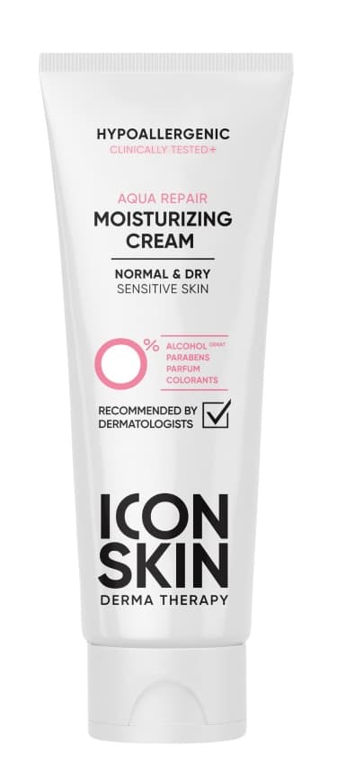 ICON SKIN DERMA THERAPY Увлажняющий крем для нормальной и сухой кожи AQUA REPAIR 75 мл