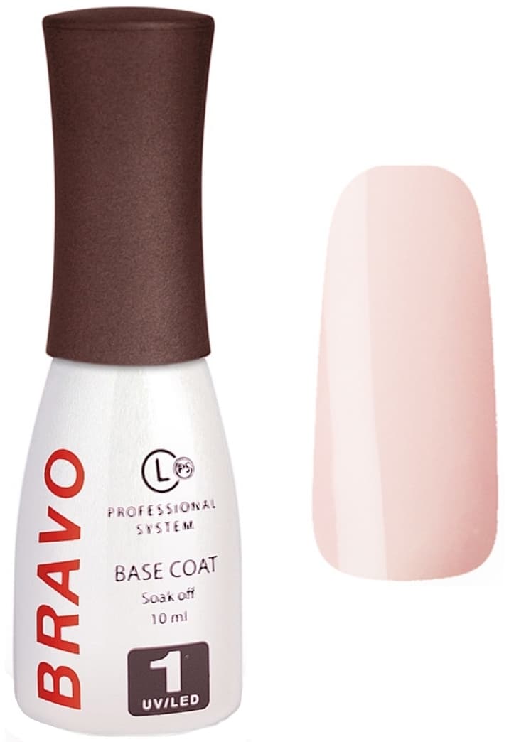 Bravo Камуфлирующее базовое покрытие для гель-лака BRAVO 1.2 10мл. 