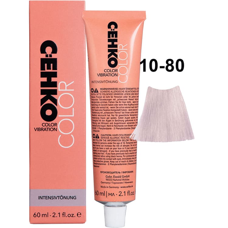 C:EHKO Color Vibration 10/80 Ультра-светл. фиолет. блондин/Ultrahellblond violett 60 мл