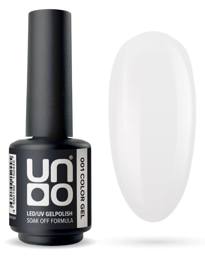 Гель-лак "Uno" - 001 Белый - White, 8 г.