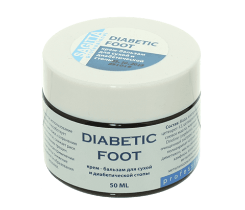 Sagitta CREAM-BALM DIABETIC FOOT Крем - бальзам для диабетической стопы(туба,крышка флип-топ) 50 мл