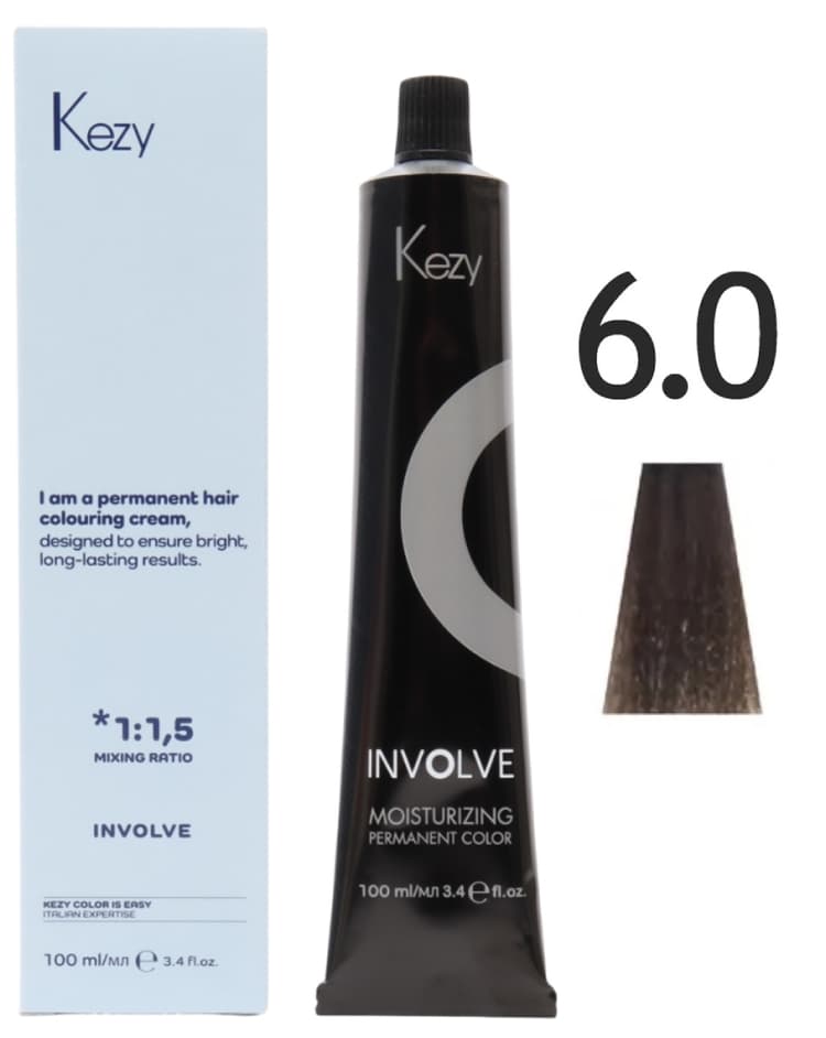 KEZY Involve color 6.0 Тёмный блондин, 100 мл. 