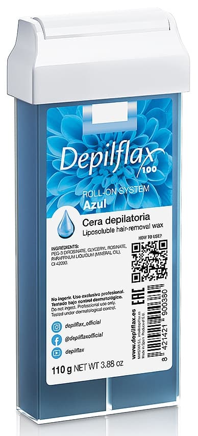 Depilflax Воск в картридже с азуленом Синий, 110 мл.