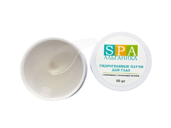 Альганика Гидрогелевые патчи для глаз с каррагинаном и гиалуроновой кислотой 60 шт/уп.