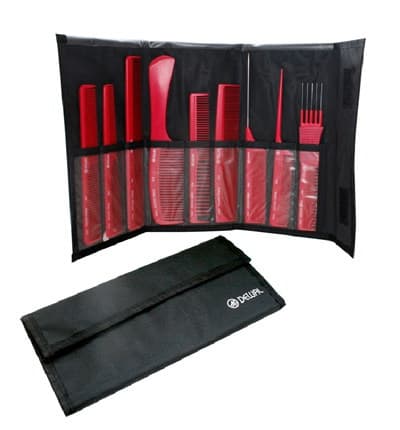 Dewal Расчески, Набор 9 Шт., Красный