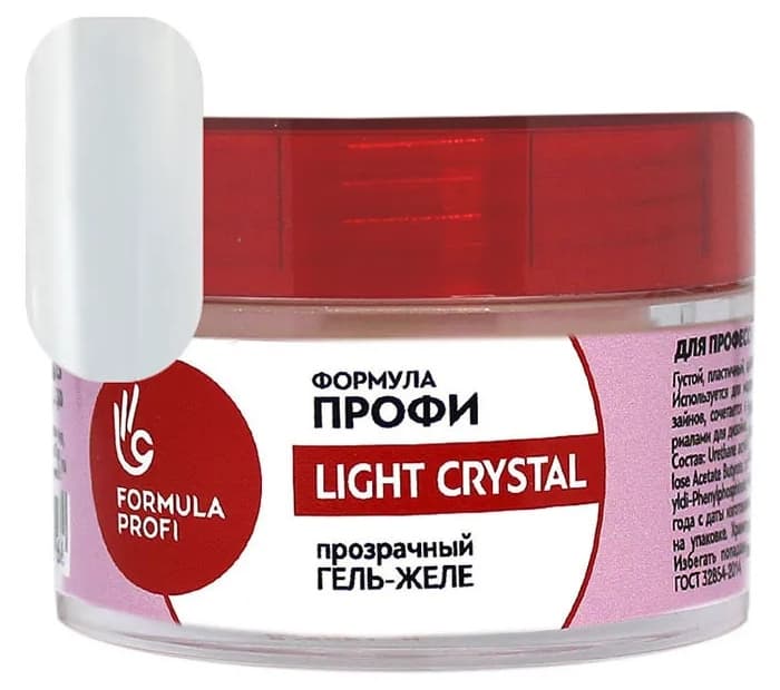 Formula Profi Гель-желе прозрачный "LIGHT CRYSTAL" 30 гр.
