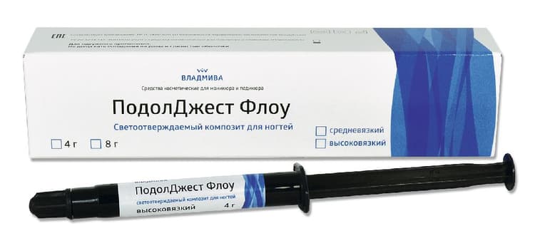 ПодолДжест ФЛОУ Паста высоковязкая (текучий композитный материал светового отверждения) 4 г