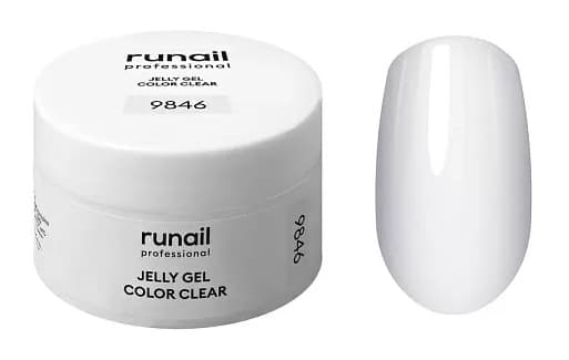 RuNail Моделирующий гель-желе JELLY COLOR CLEAR, 15 г. №9846