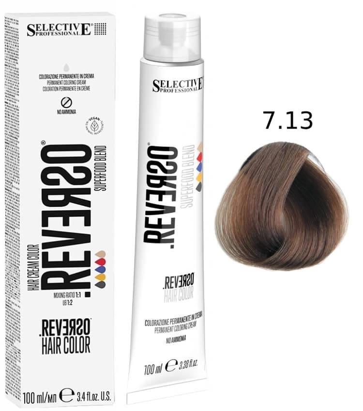 SELECTIVE Reverso Hair Color 7.13 Блондин "Тамаринд"