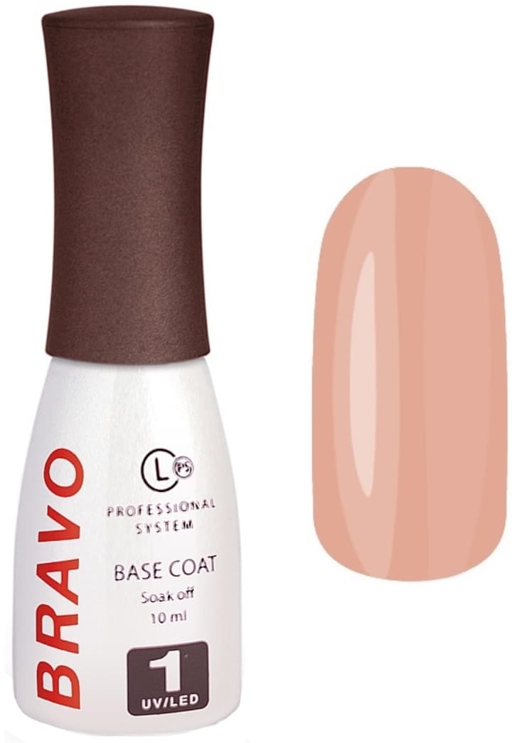 Bravo Цветное базовое покрытие для гель-лака BRAVO 3.6 10мл COLOR (Кремовая)