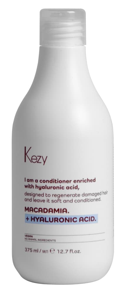 Kezy I am MACADAMIA + HYALURONIC ACID Кондиционер для восстановления волос 375 мл
