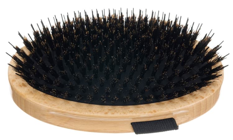 DEWAL Pro Grooming Щетка для животных с резинкой для ладони, натуральная щетина+нейлон.штифт