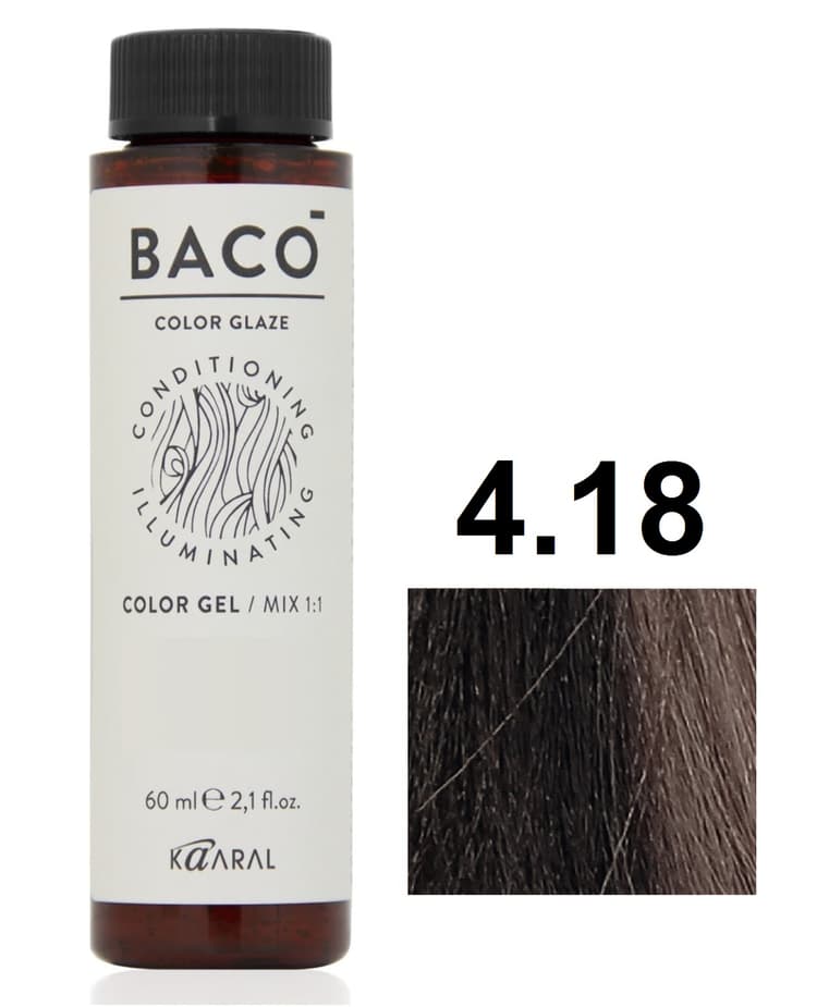 KAARAL Baco Color Glaze 4.18 каштан пепельно-коричневый 60 мл 
