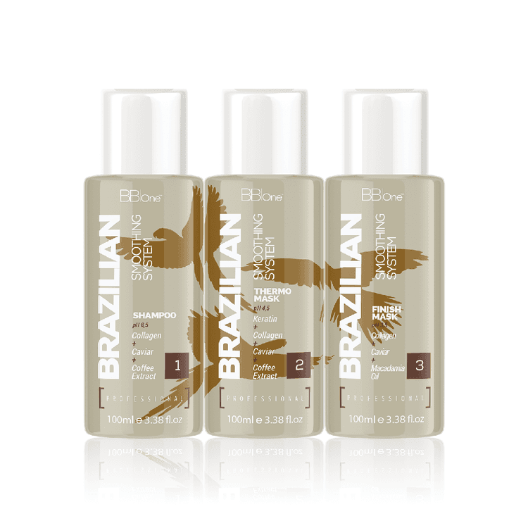 BB One Brazilian Smoothing System Набор 3х100 мл (шампунь + реконструктор + маска)